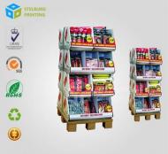 Point of Purchase Big Paper POS 1/4 Pallet Display Supermarket Promotion