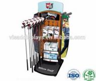 Promotional practice golf club display rack