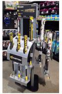 high-class custom baseball bat showcase/metal golf club display rack