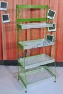 Green custom artware metal display rack