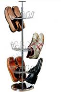 3 tier rotating metal shoe rack