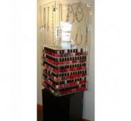 acrylic rotating nail polish display rack
