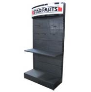 metal pegboard retail display rack