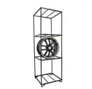 wheel steel display stand rack