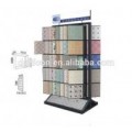 Low price promotional stone tiles metal rack display