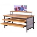 OEM / ODM Removable Multilayer Wood & Metal display stand for retail shop