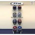 Custom retail store floor helmet display fixture with LCD, helmet display stand,motorcycle helmet display rack