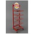 Customized Modern metal floor stand display shelf for chips