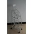 Metal Wire Display Rack with Wire Shelves and Castors