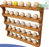 Bamboo Golf Ball Display Rack