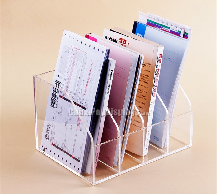 Acrylic Desk Organizer - Transparent Office Supply Storage