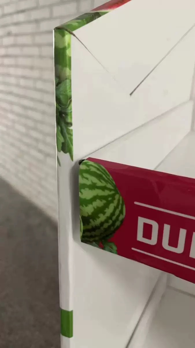 Waterproof Corrugated Floor Stand for Supermarkets