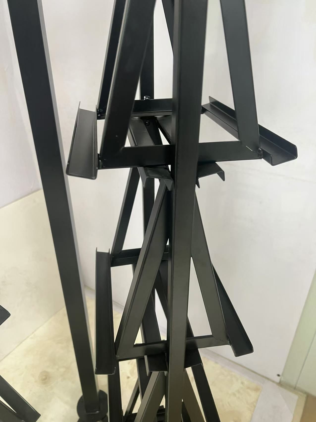 Granite Sample Display Rack with Rotating Panels - flooring Stone Exhibitor