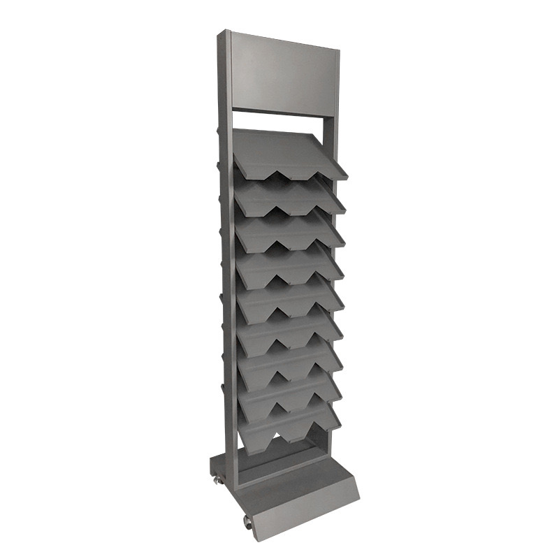 Quartz Slab Display System - Lean Steel Frame for Heavy Stone Panels