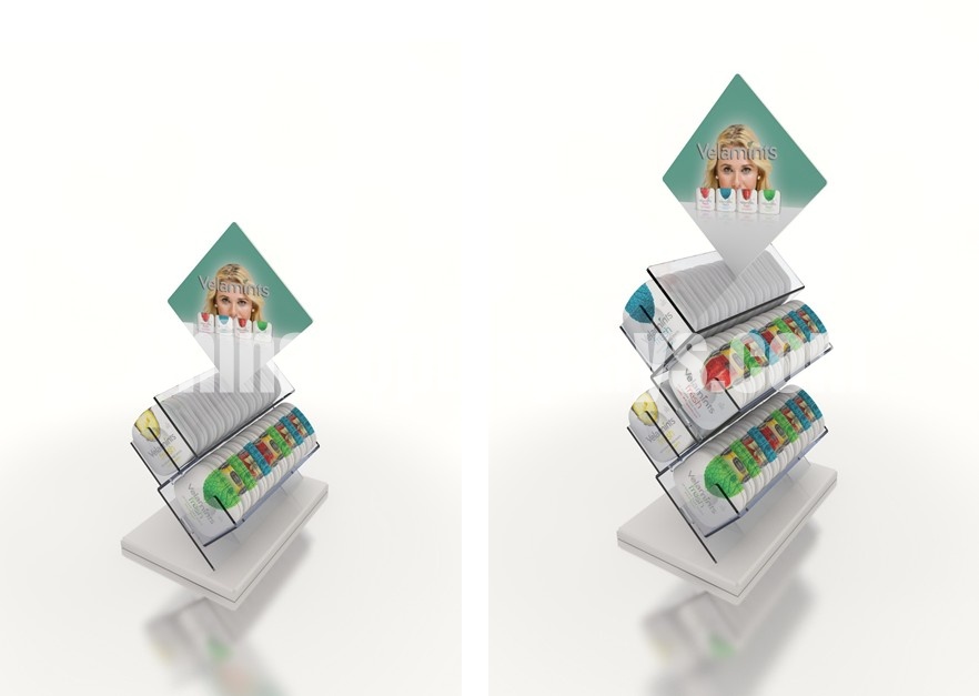 Custom Logo Acrylic Candy Holder - Tiered Countertop Sweet Organizer for Brands