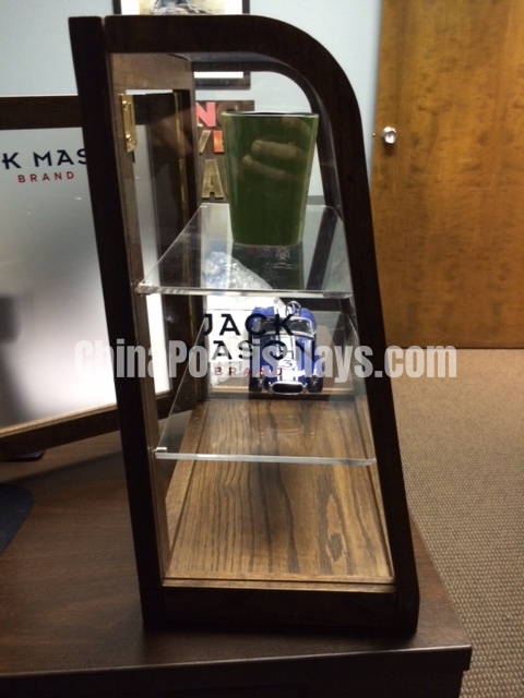 Vintage Walnut & Acrylic Display Cabinet - Multi-Functional Storage with acrylic Shelves