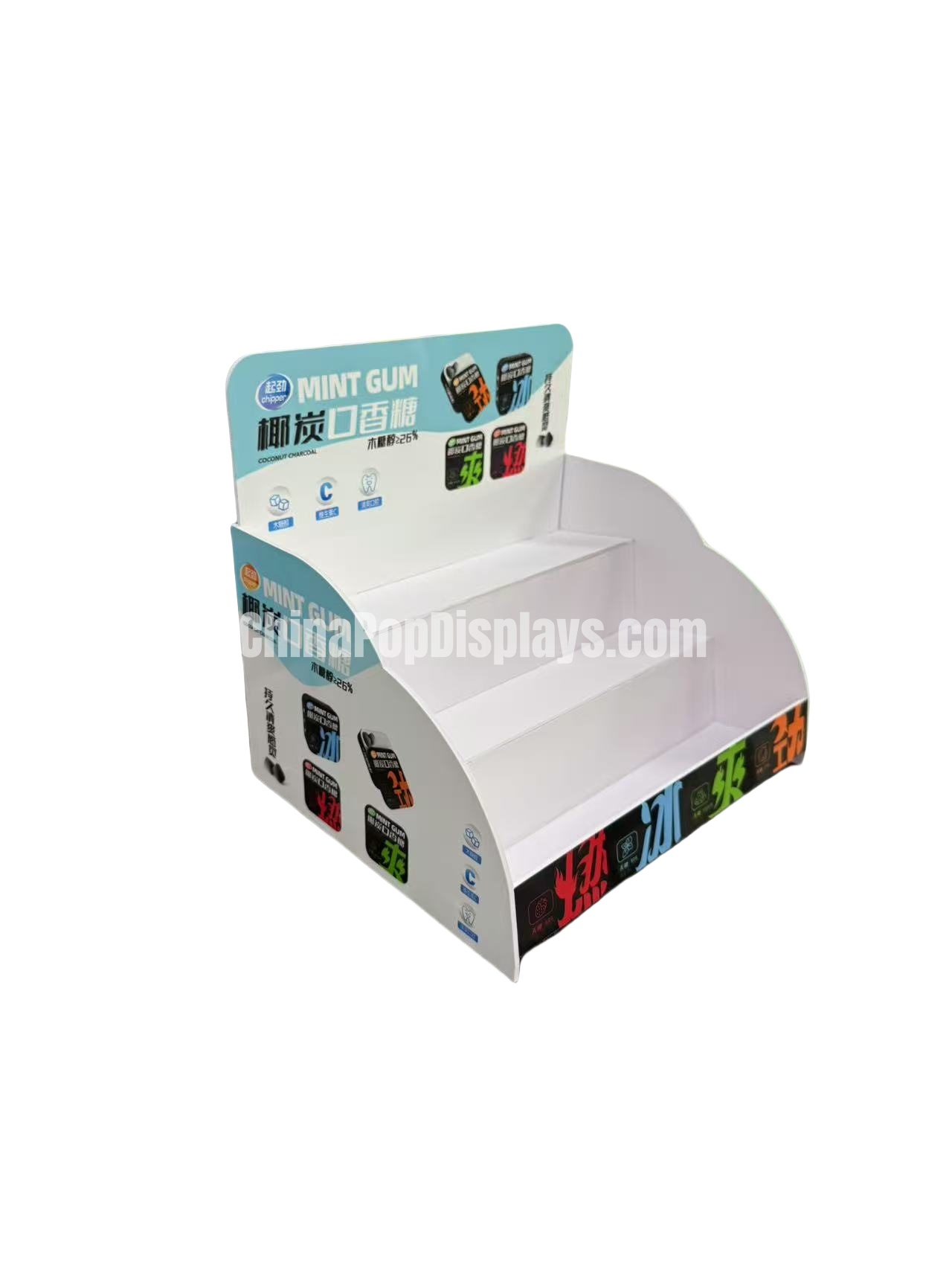 Custom Logo Multi-tier PVC Stand - Brand Promotion Display with Tiered Organizer