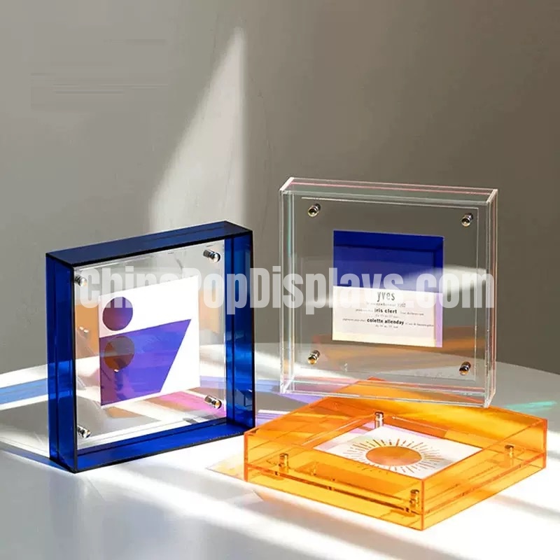 Modern Acrylic Photo Frame - High-Clarity Tabletop Photo Stand for Display