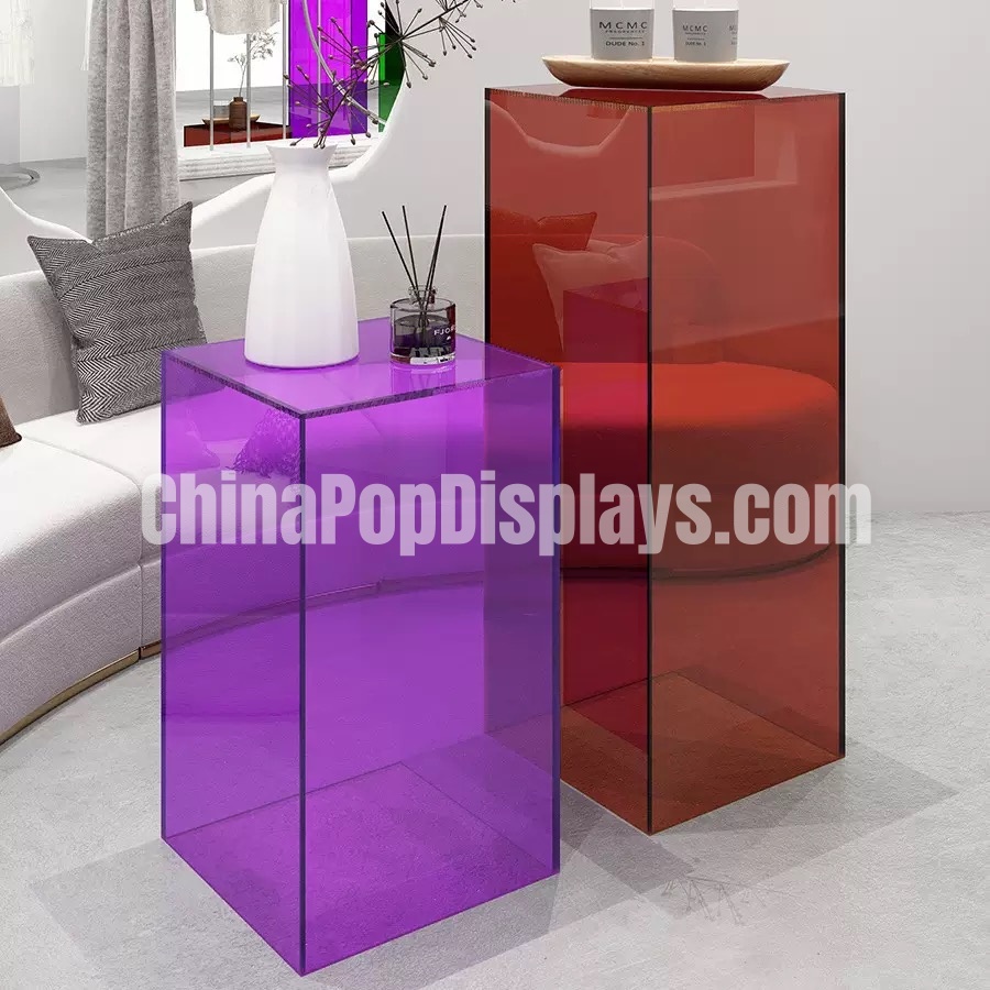 Vibrant Colorful Acrylic Display Props for Modern Retail Store Decor