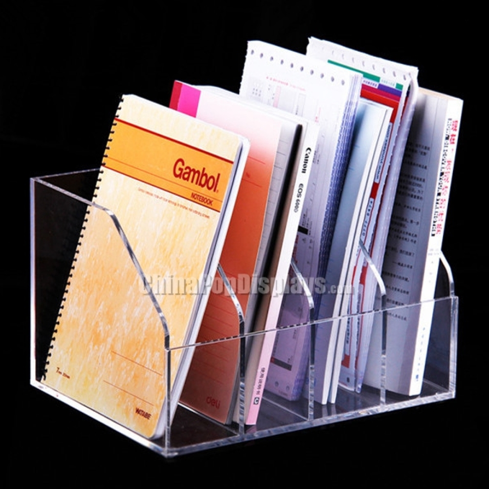 Acrylic Desk Organizer - Transparent Office Supply Storage