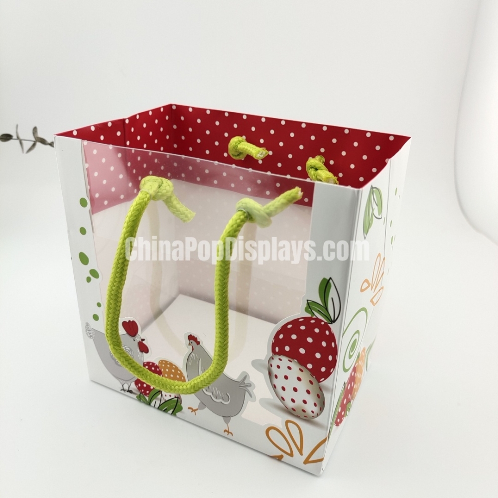 Clear Window Kraft Paper Bags | PVC Display Packaging