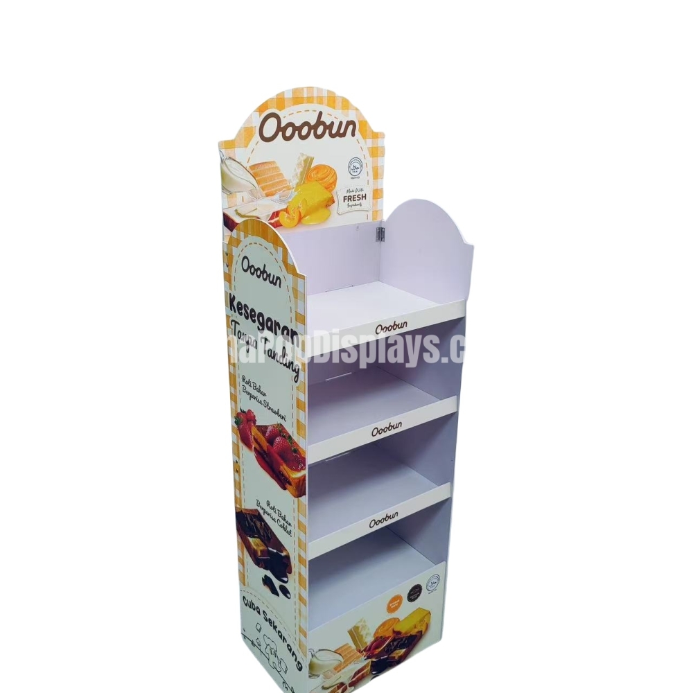 Anti-Tip Quick Assembly Plastic Display Stand - Supermarket Floor Fixture