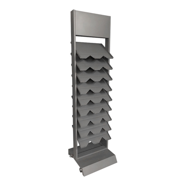 Quartz Slab Display System - Lean Steel Frame for Heavy Stone Panels