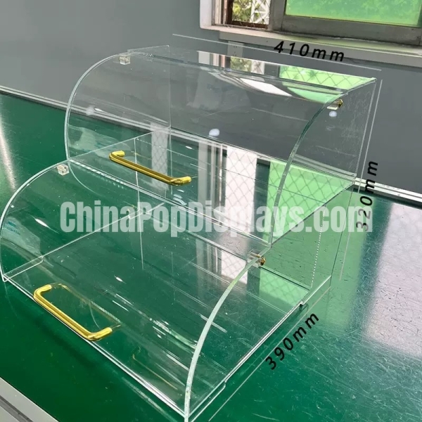Dust-Proof Countertop Acrylic Clear food Dessert Showcase