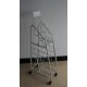 Metal Wire Display Rack with Wire Shelves and Castors