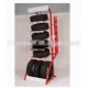 advertising pop metal floor standing car tire display rack